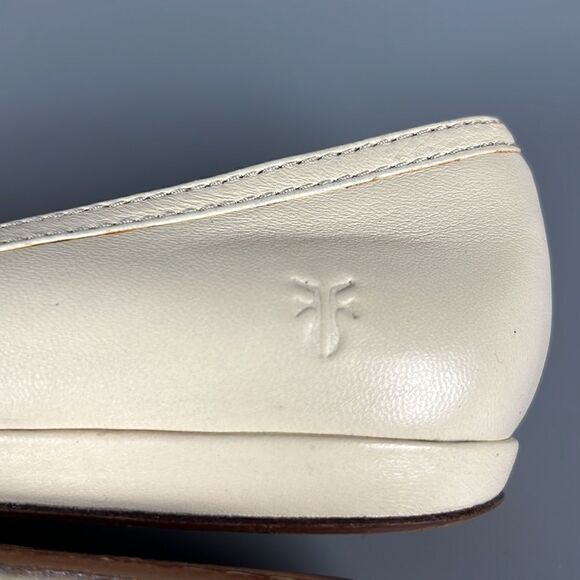 Like New Frye Clementine Ruching Skimmer Beige Flats size 5,5 M - Picture 7 of 13